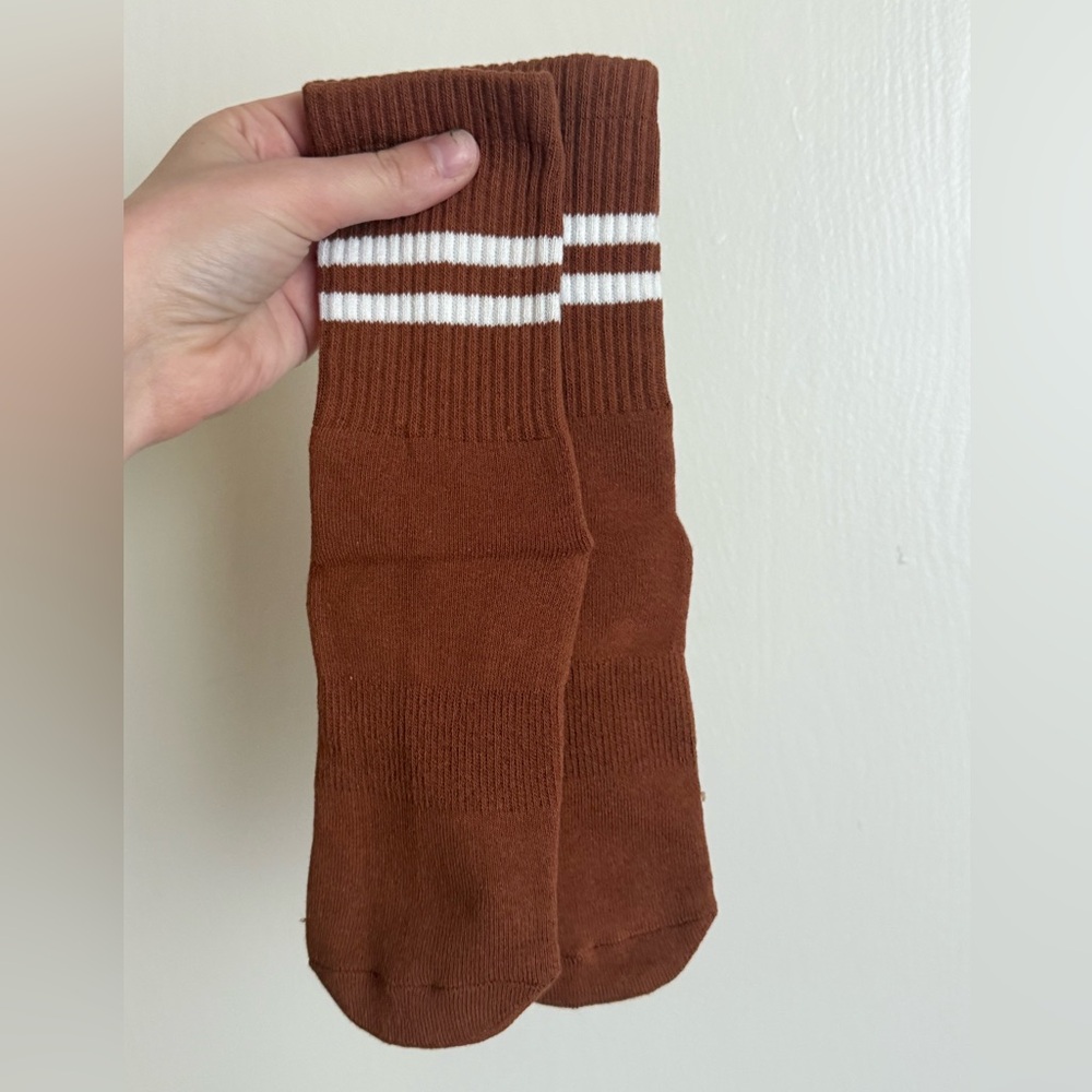 Burnt Orange Pilates / Yoga Grip Non-Slip Socks - Picture 2 of 2
